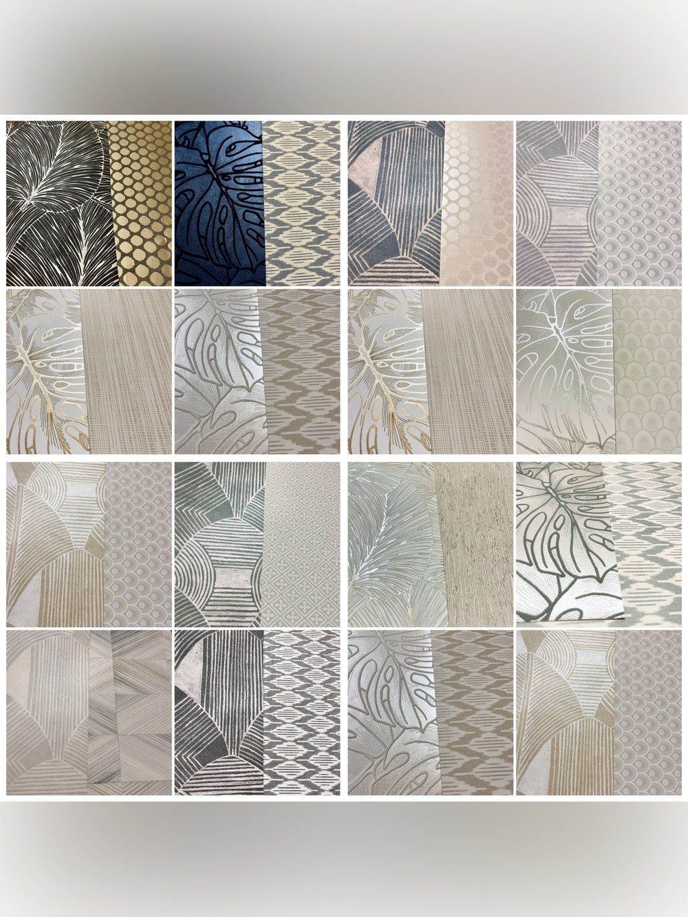 26 Large Assorted Designer Botanical Leaves Wallpaper Sample Sheets Scrapbooking